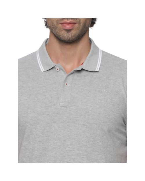 Allen Solly Polo T-shirt Men- Grey